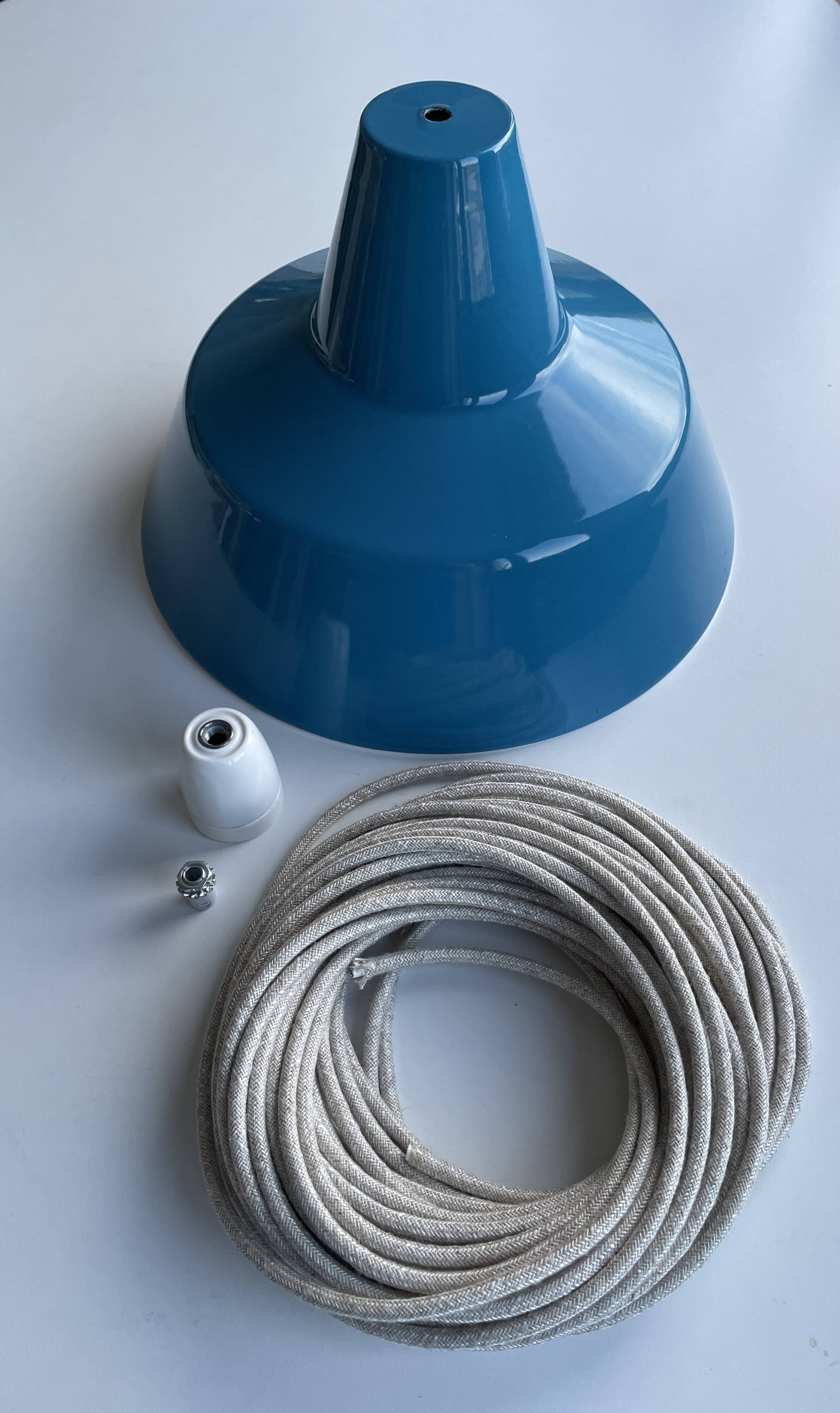 Industrial pendant light by Axel Wedel Madsen for Louis Poulsen, 1960s