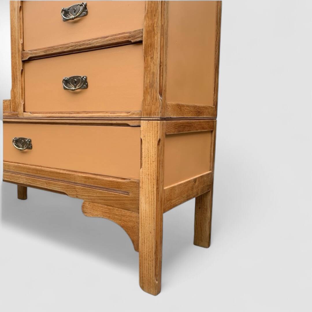 1920s Parisian Art Deco hotel wardrobe, removable