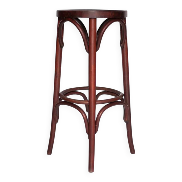 Tabouret de bar bois courbé , tabouret haut vintage, tabouret vintage, déco bar, meuble vintage