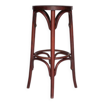 Curved wooden bar stool, vintage high stool, vintage stool, bar decor, vintage furniture
