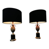 Set of 2 Vintage pineapple Lamps