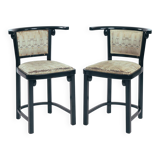 Chaises Josef Hoffmann Fledermaus par Thonet, Autriche set de 2