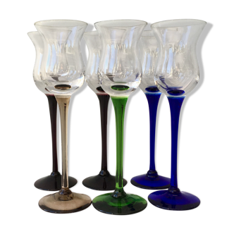 Set of 6 alcohol glasses