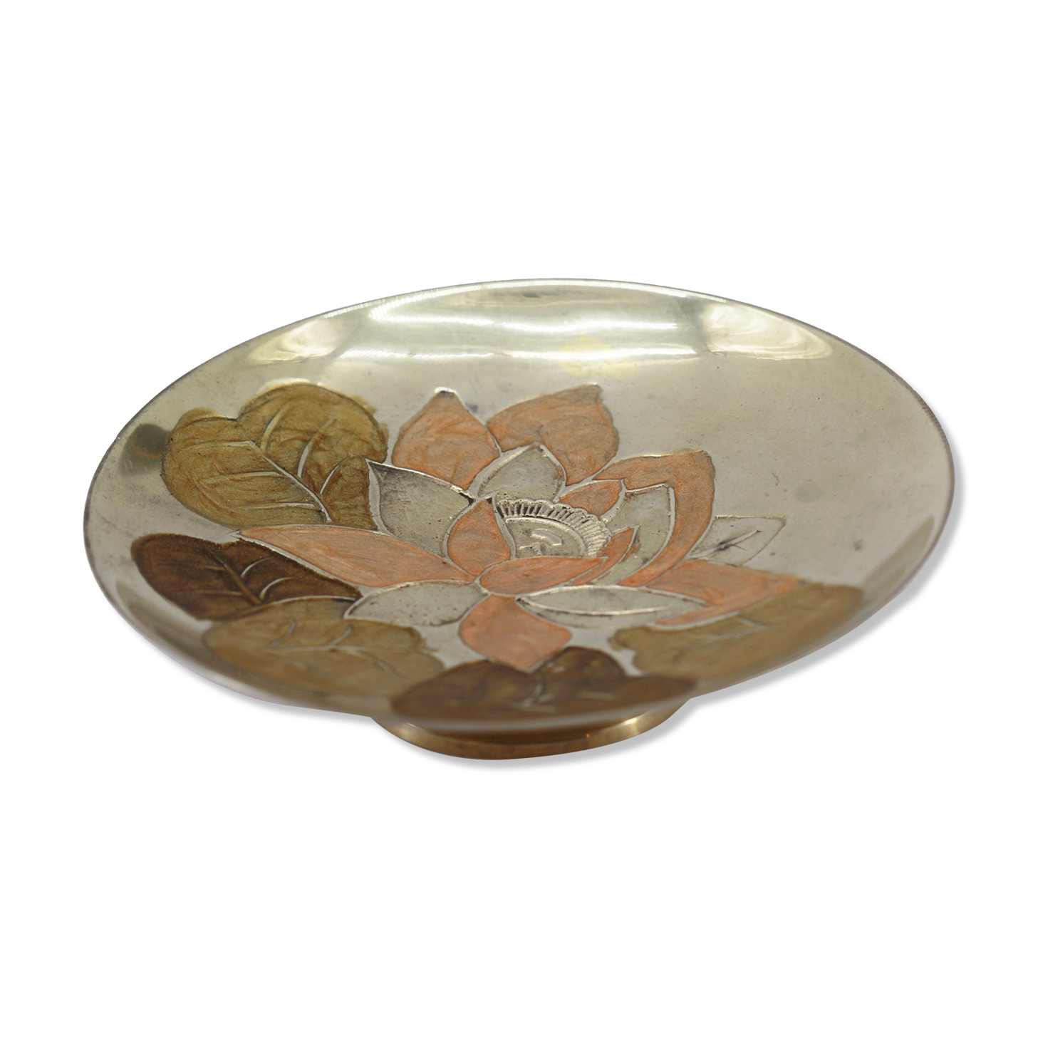 enamelled brass cup