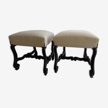Set of 2 Louis XIII stools