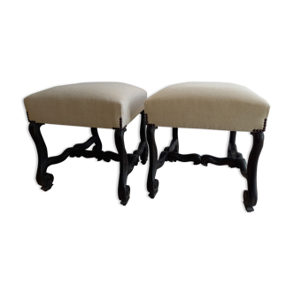 Set of 2 Louis XIII stools