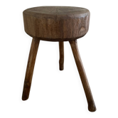 Tabouret brutaliste vintage