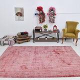 Pale red modern vintage rug