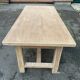 Table à manger de ferme rénovée en chêne brut du XXème 180cm tiroir
