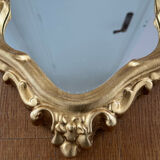 Rocaille mirror in gilded wood