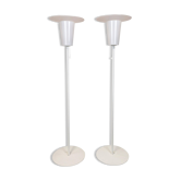 Paire de lampadaires midcentury modernes Luxus, Suède, années 1970