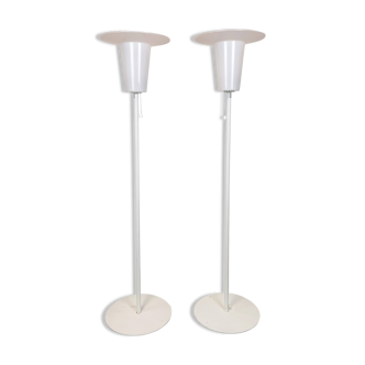 Pair of mid-century modern Luxus floor lamps, Sweden, 1970s.