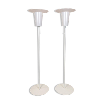 Pair of mid-century modern Luxus floor lamps, Sweden, 1970s.