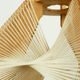 Lampshade for suspension in wire and wood