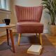 Vintage pink cocktail chair / single chair / retro chair