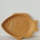 Plat vintage en barbotine poisson