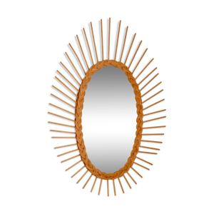 miroir soleil ovale en