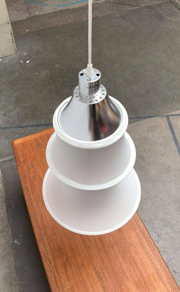 Falkland suspension lamp model by Bruno Munari for Danese Milano.