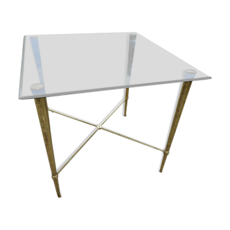Table basse d'appoint plexiglas vintage
