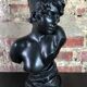 Art Nouveau woman bust in plaster signed E.Villanis