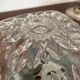 Plafonnier en verre moulé vintage