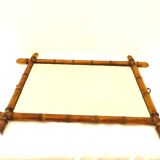 Wooden mirror Bamboo frame