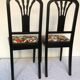 Art deco chairs jean paul gaultier fabric
