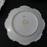 6 Assiettes à dessert en porcelaine de Limoges 1900 - Décor oiseau