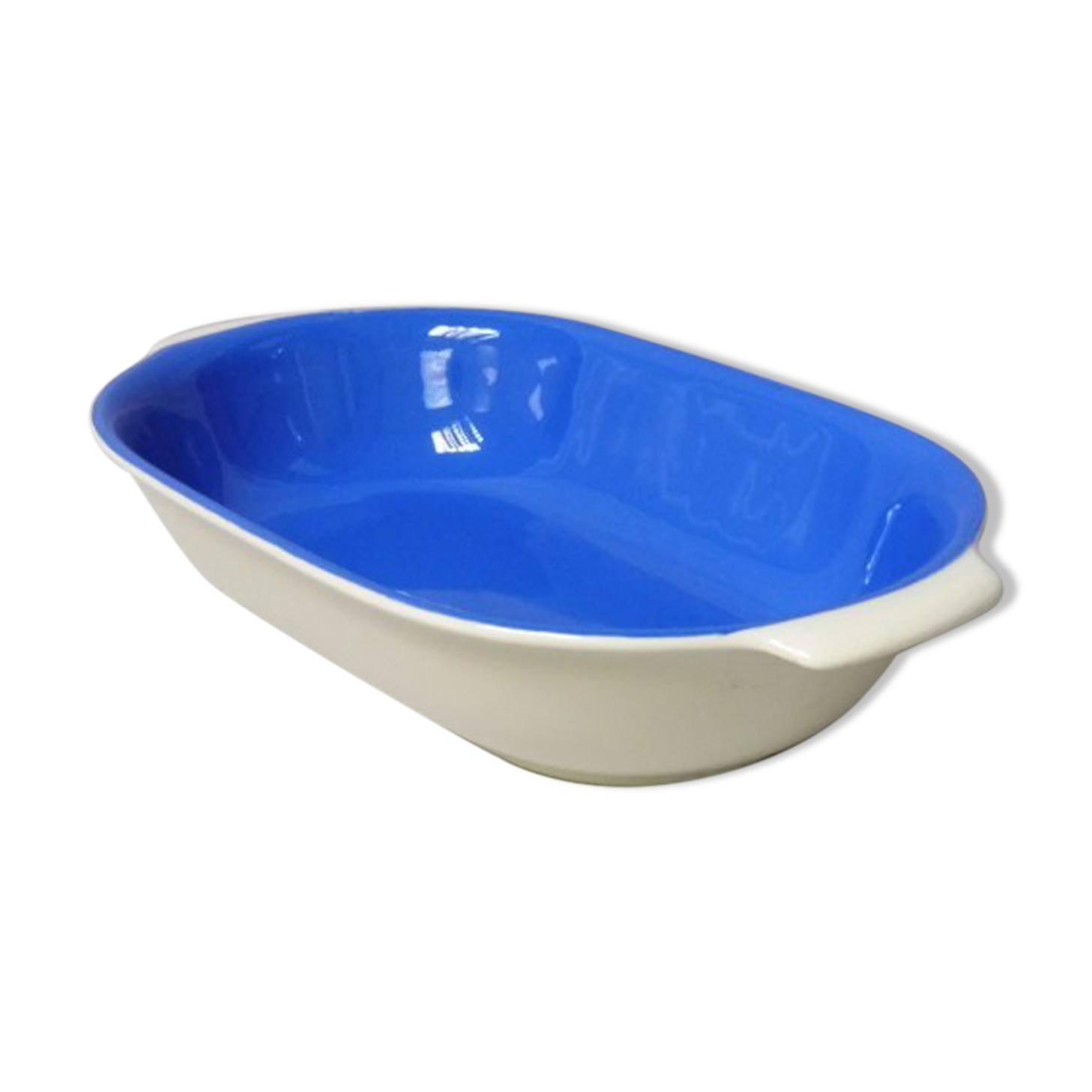 Vintage blue Villeroy Boch earthenware dish