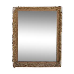 miroir en stuc doré