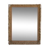 Mirror in gold stucco and glass mercury 91x126cm