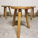 Mid-century wooden tripod stool