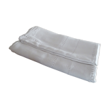 Old linen tablecloth 235 x 150 monogram AM