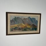 Swedish Oil on Panel – “Spanien” by Arne Bohman