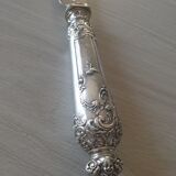 Antique silver metal knife