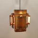 Brutalist hanging lamp, denmark 1960s