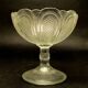 Basket sugar bowl, pressed glass, Ząbkowice, Poland, 1970s
