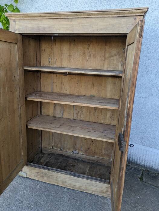 Natural wood cabinet