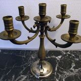 Pair of candlesticks 5 bronze lights