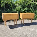 2 tables de chevet vintage