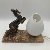 Art deco doe nightlight lamp
