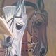 Tableau toile chevaux