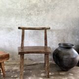 Grande chaise ou fauteuil en teck ancien H84 L60