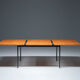 'No. 413' Extendable Dining Table in ash wood, Fred Ruf for Knoll Int., 1960's