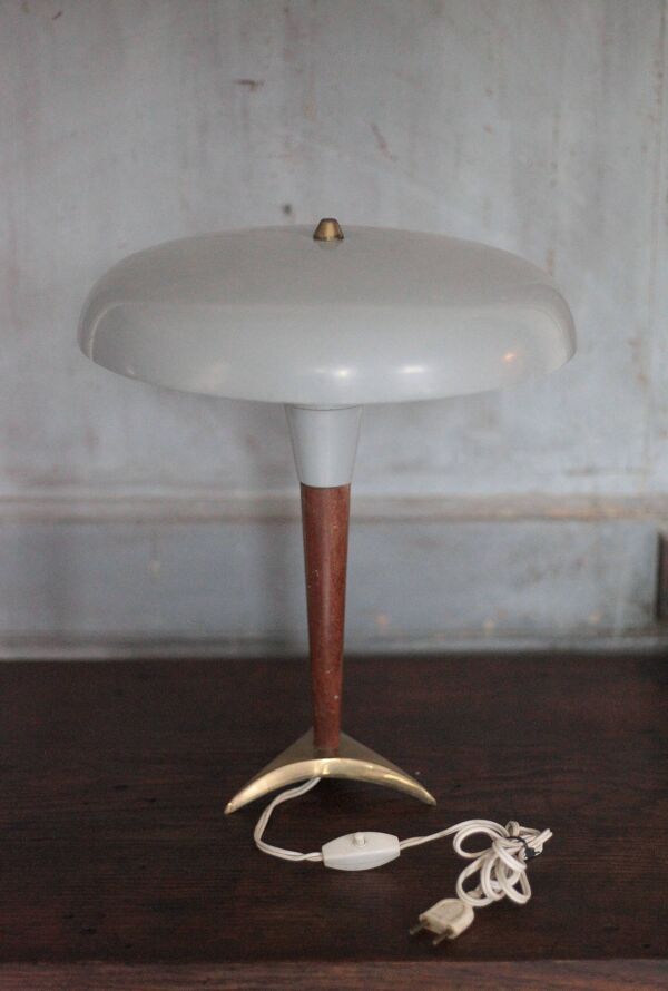 Paire de lampe tripode design des années 50, lampe de chevet, déco