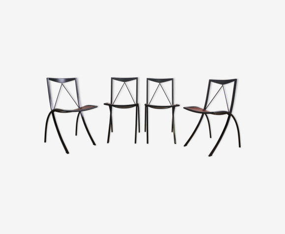 Chaises pliantes par Cattelan Italia, 1980, ensemble de 4