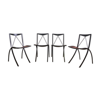 Folding chairs by Cattelan Italia, 1980, set of 4