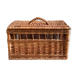 Wicker transport basket, 1960s