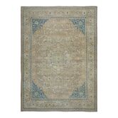 1970s Vintage Persian Handmade Wool Cotton Orange Area Rug 300x403