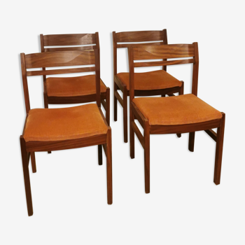 Set de 4 chaises scandinave danoises